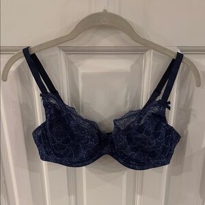 Chantelle Blue Underwire Bra with Molded Cups